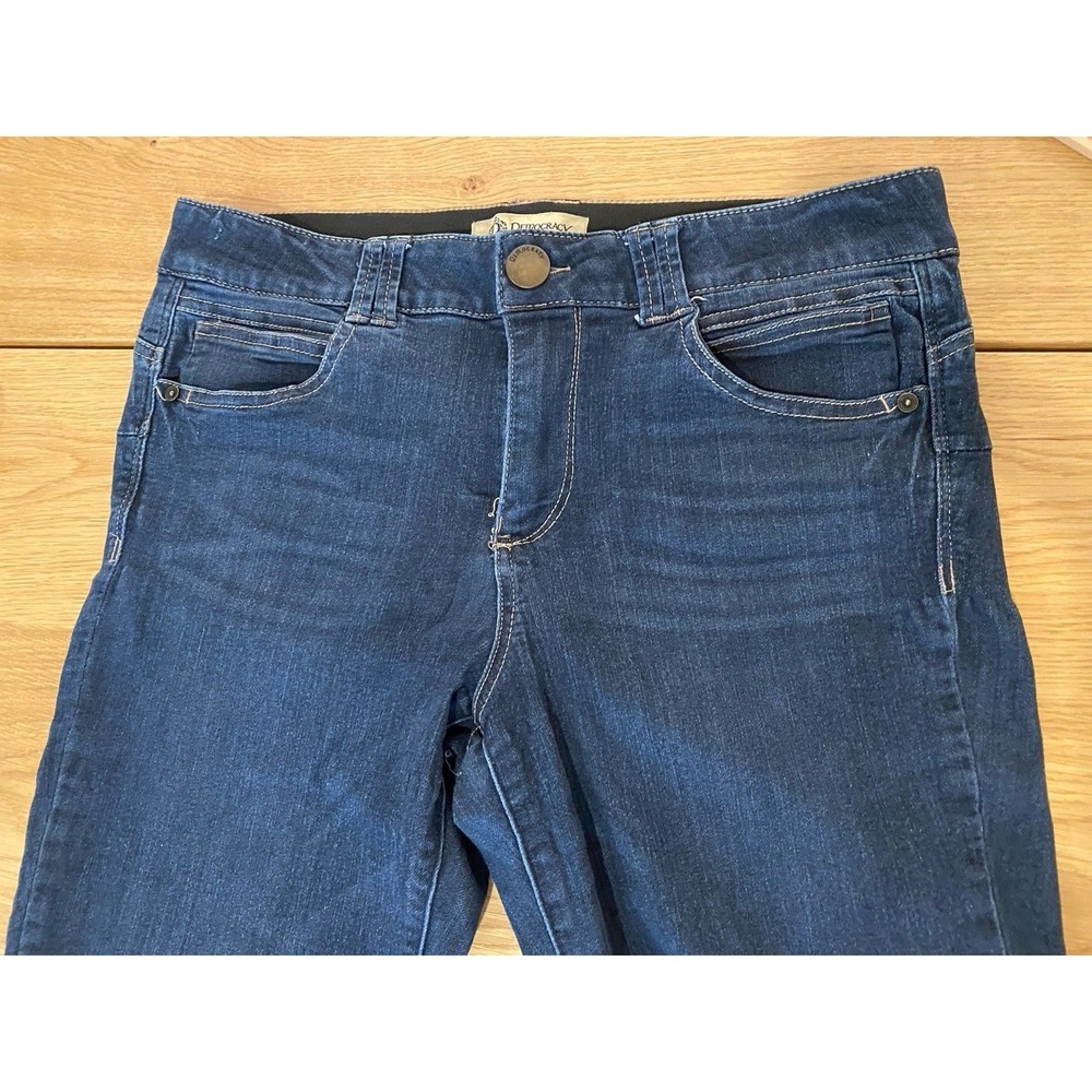 Democracy Ab Technology Jeans Women's 12 Skinny Blue High Rise Ins 27*